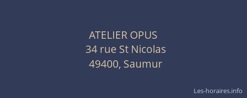 ATELIER OPUS