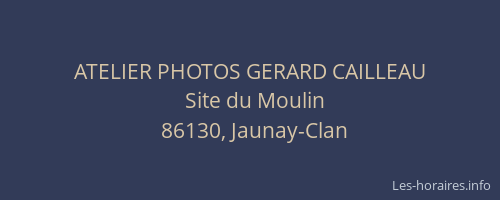 ATELIER PHOTOS GERARD CAILLEAU