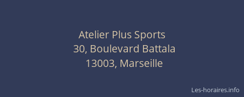 Atelier Plus Sports