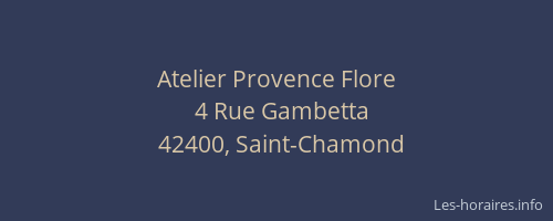 Atelier Provence Flore