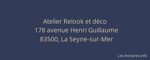 Atelier Relook et déco