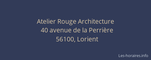 Atelier Rouge Architecture