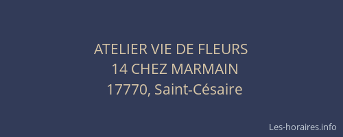ATELIER VIE DE FLEURS
