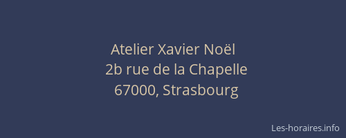 Atelier Xavier Noël