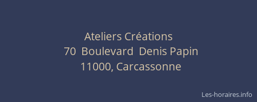 Ateliers Créations