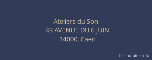 Ateliers du Son