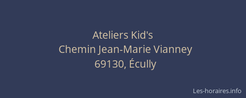 Ateliers Kid's