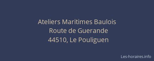 Ateliers Maritimes Baulois