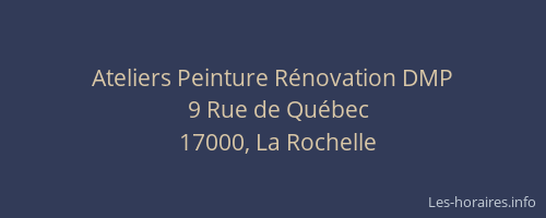 Ateliers Peinture Rénovation DMP