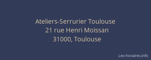 Ateliers-Serrurier Toulouse
