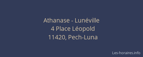 Athanase - Lunéville