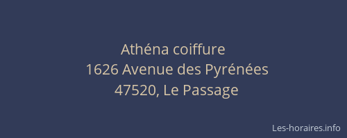 Ath&eacute;na coiffure