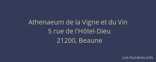 Athenaeum de la Vigne et du Vin