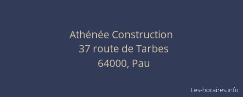 Athénée Construction