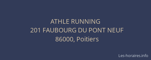 ATHLE RUNNING