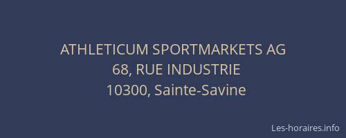 ATHLETICUM SPORTMARKETS AG