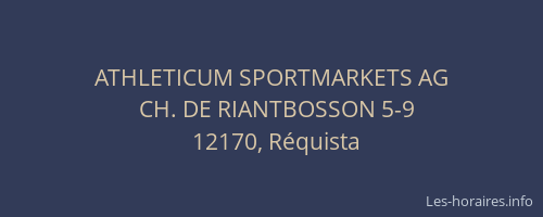 ATHLETICUM SPORTMARKETS AG