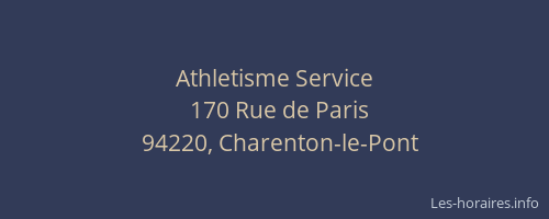Athletisme Service