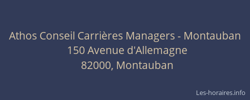Athos Conseil Carrières Managers - Montauban