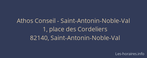 Athos Conseil - Saint-Antonin-Noble-Val