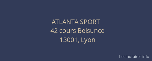 ATLANTA SPORT