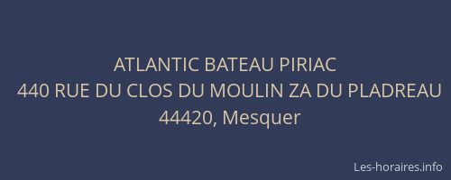 ATLANTIC BATEAU PIRIAC