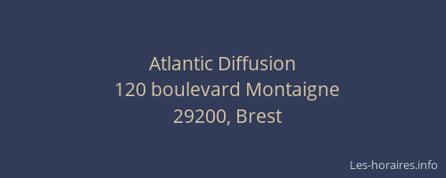 Atlantic Diffusion