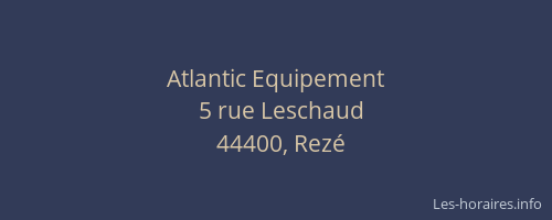 Atlantic Equipement