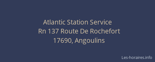 Atlantic Station Service
