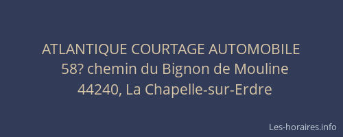 ATLANTIQUE COURTAGE AUTOMOBILE