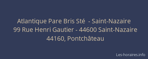 Atlantique Pare Bris Sté  - Saint-Nazaire