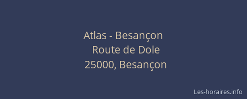 Atlas - Besançon