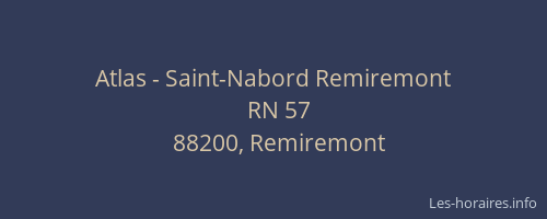 Atlas - Saint-Nabord Remiremont