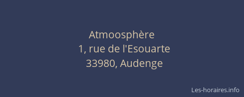 Atmoosph&egrave;re