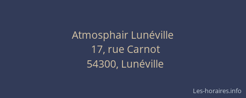 Atmosphair Lun&eacute;ville