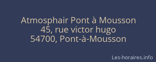 Atmosphair Pont à Mousson