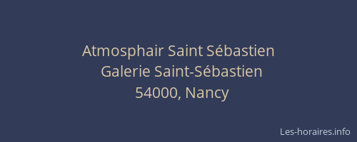 Atmosphair Saint Sébastien