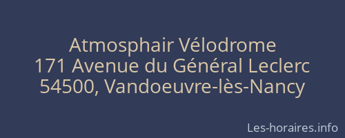 Atmosphair Vélodrome