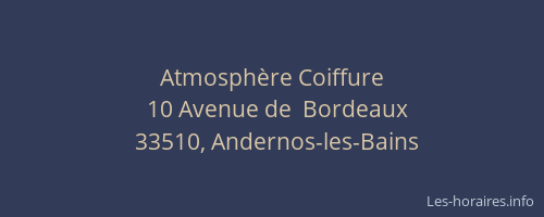 Atmosph&egrave;re Coiffure