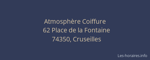 Atmosph&egrave;re Coiffure