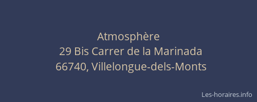 Atmosph&egrave;re