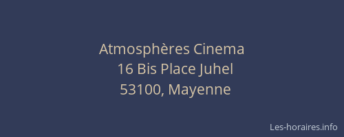 Atmosph&egrave;res Cinema