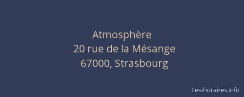 Atmosphère
