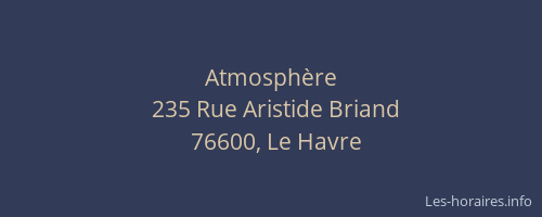 Atmosphère