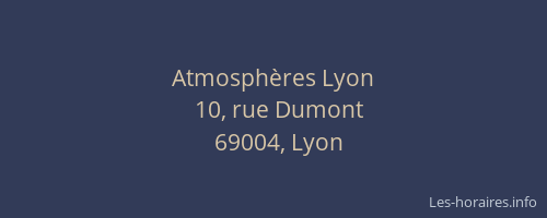 Atmosphères Lyon