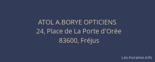 ATOL A.BORYE OPTICIENS