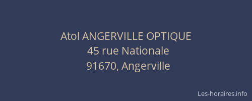 Atol ANGERVILLE OPTIQUE