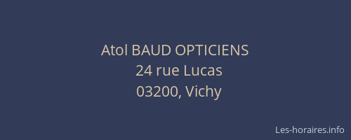Atol BAUD OPTICIENS