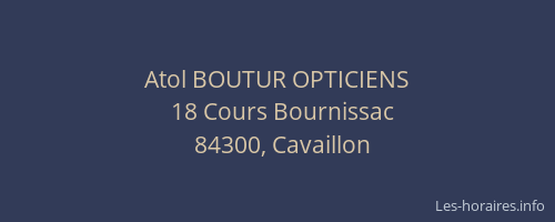 Atol BOUTUR OPTICIENS