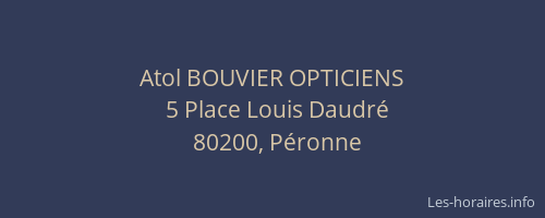 Atol BOUVIER OPTICIENS